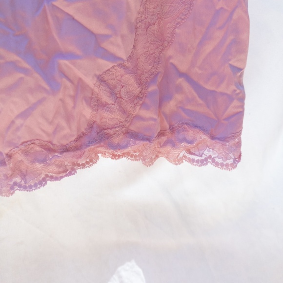 vintage pink bloomer shorts size small hers bloomers w/ lace trim - Picture 3 of 6